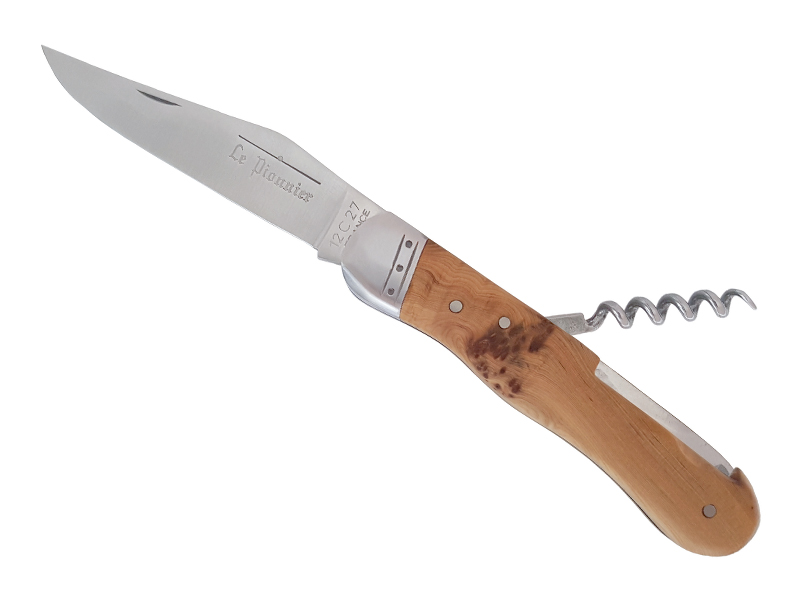 Couteau pliant Douris Chastel Le Pionnier 2 pièces  - manche 10 cm bois de genévrier