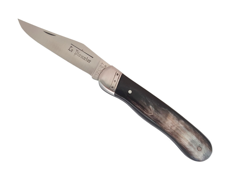 Couteau pliant Douris Chastel Le Pionnier - manche 10 cm corne noire